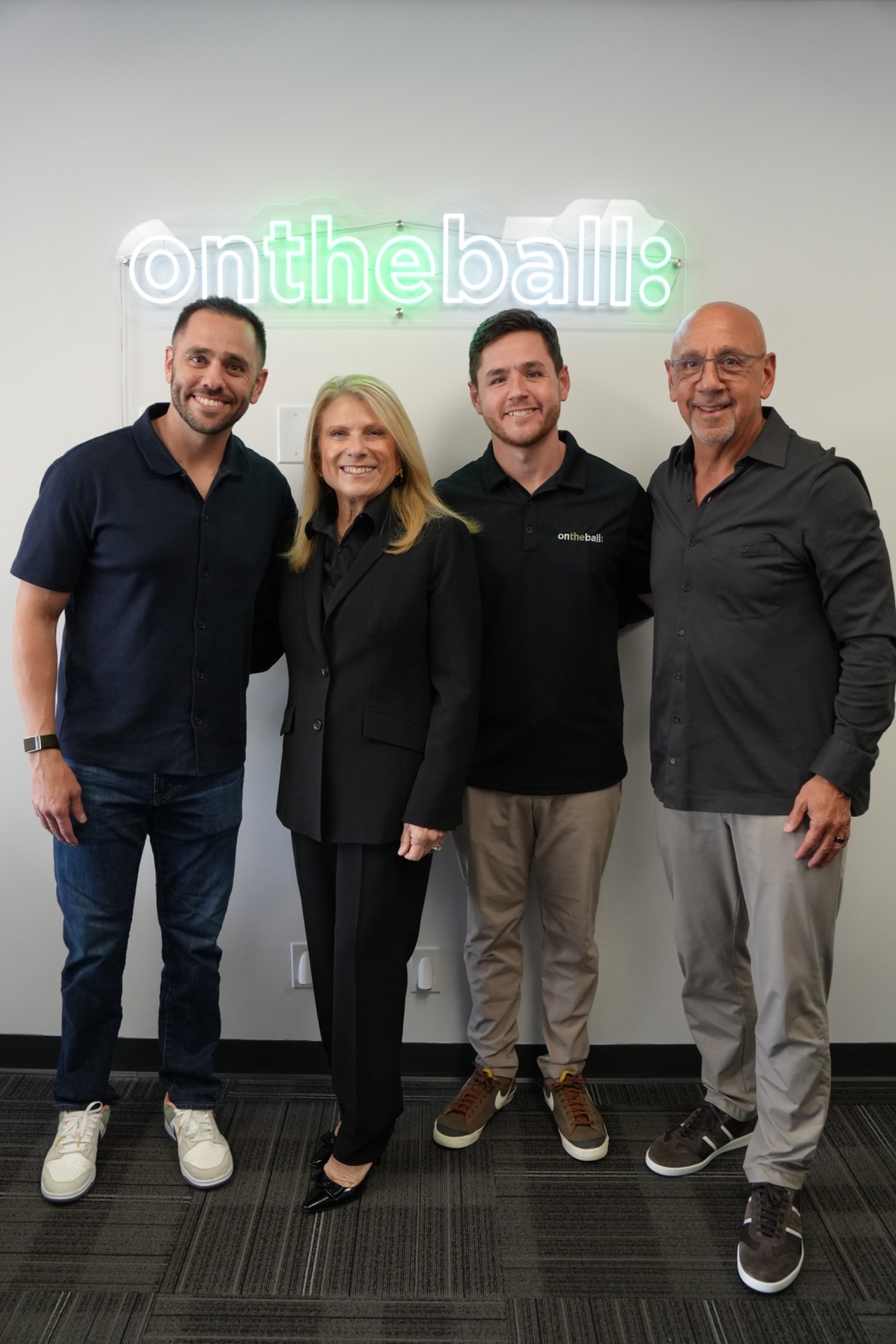 Lisa Lutoff-Perlo with On the Ball team